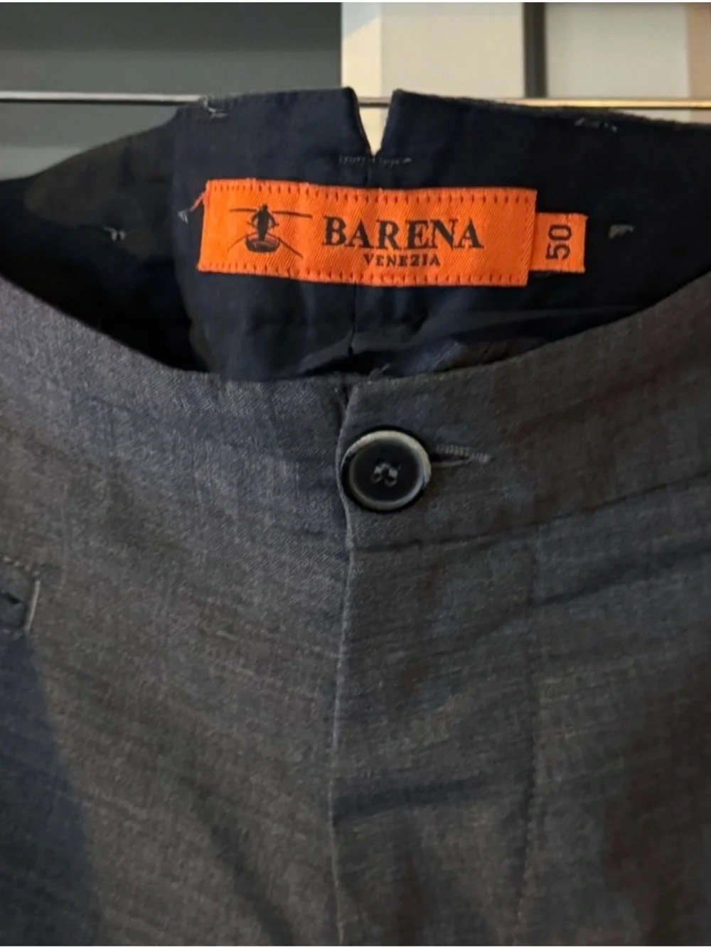 Barena Spring/Summer Wool Blend Gray Dress Pants, Slim Fit - Size 50 (M/L)